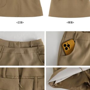 2024 Korean High-Waisted A-Line Skirt for Petite - Versatile Weekend Hub Style