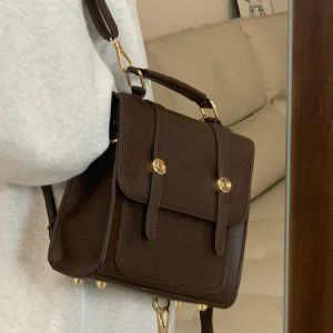 2025 British Retro Backpack for Women - Trendy Multifunctional Handbag Travel Bag for Students