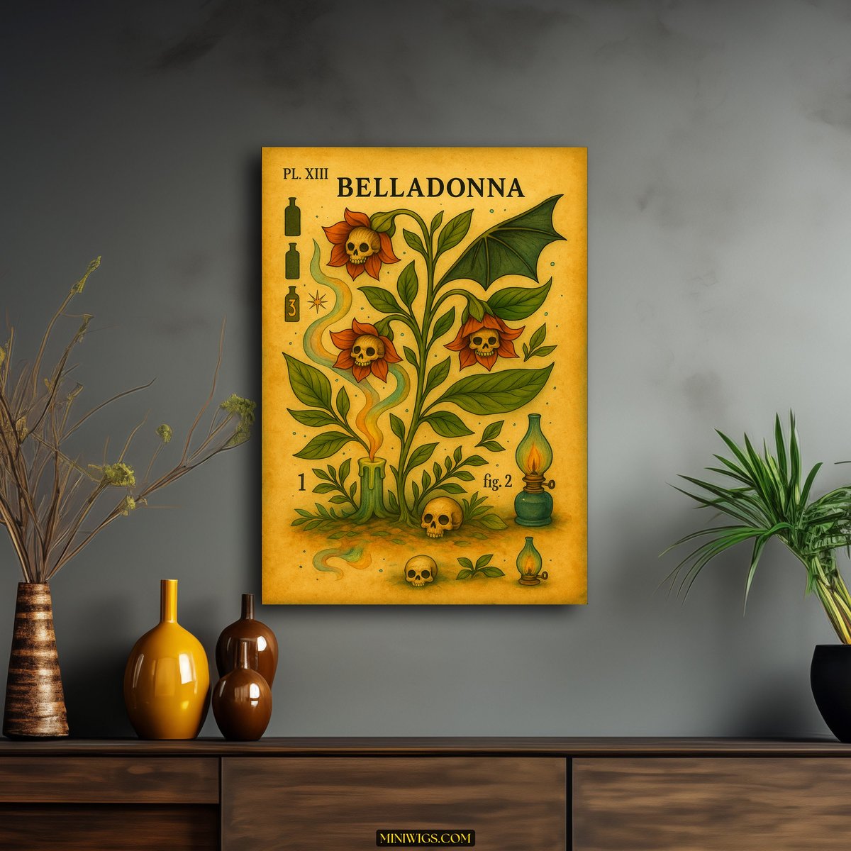 Belladonna Botanical Wall Art canvas