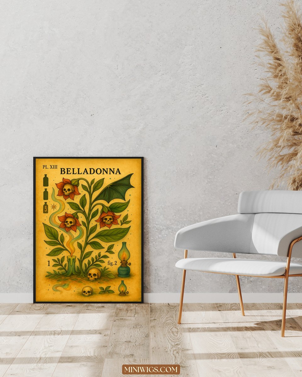 Belladonna Botanical Wall Art canvas