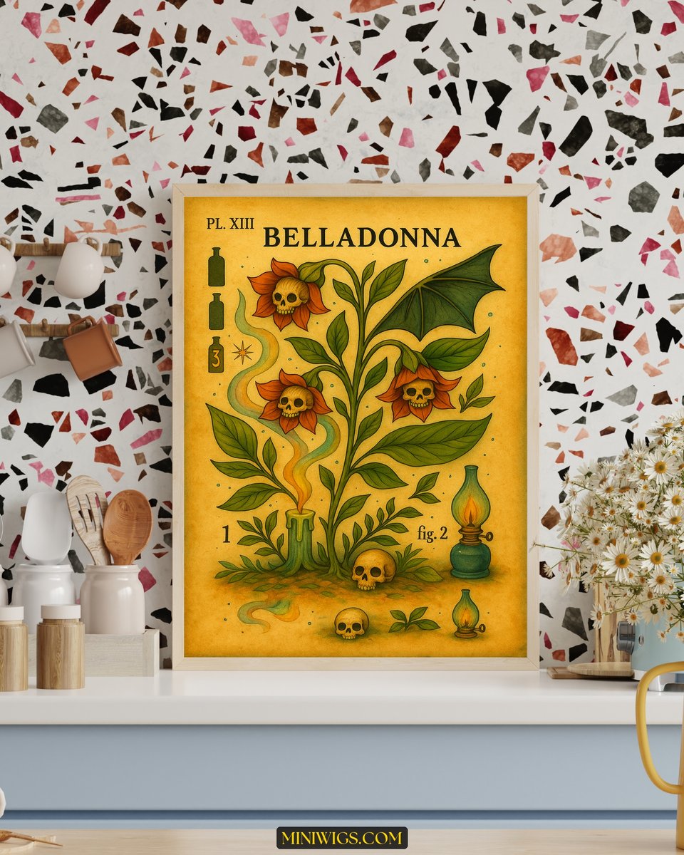 Belladonna Botanical Wall Art canvas