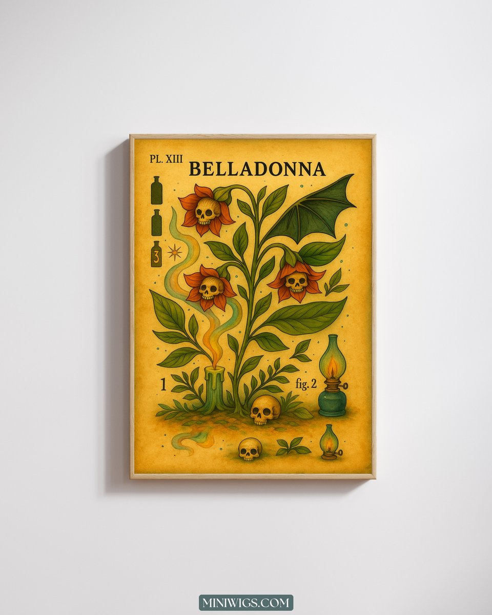 Belladonna Botanical Wall Art canvas