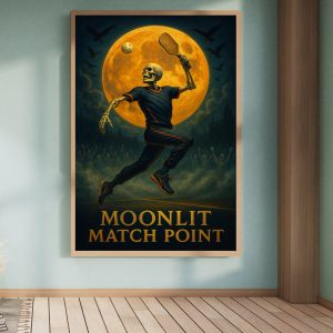 Lunar Strike on Halloween Night: Spooky Canvas Wall Art for Your Home