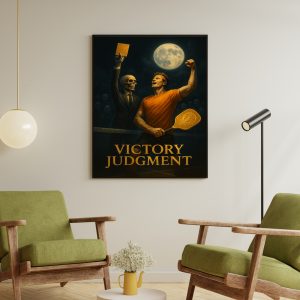 Pickleball Halloween Wall Art 2025: Champion's Victory Celebration Canvas