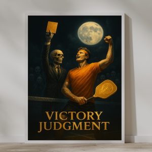 Pickleball Halloween Wall Art: Champion's Victory Celebration Canvas Decor