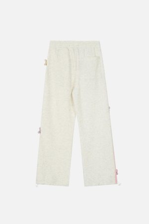 Concert Outfit 3D Flower Stripe Casual Pants
