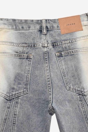 Concert Outfit Acid Wash Spray Baggy Jeans