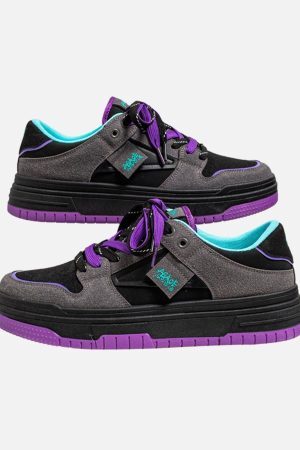 Concert Outfit American Contrasting Color Design Sneakers