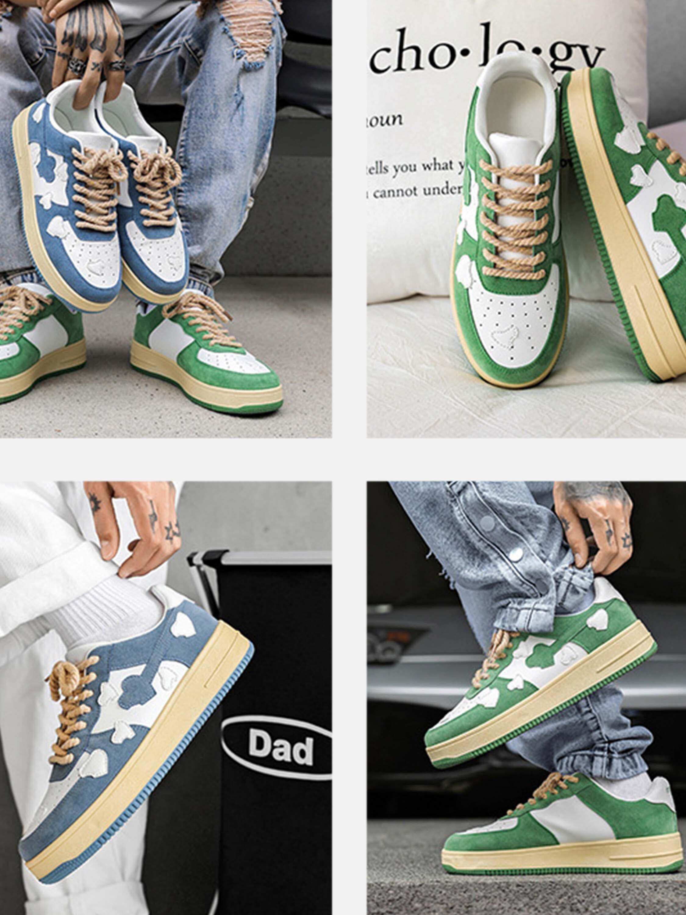 Concert Outfit American High Street Retro Casual Shoes