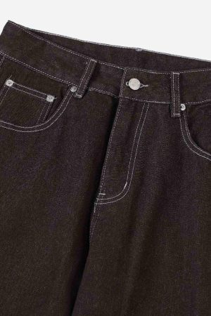Concert Outfit American Patchwork Jeans