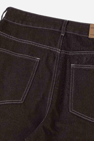 Concert Outfit American Patchwork Jeans