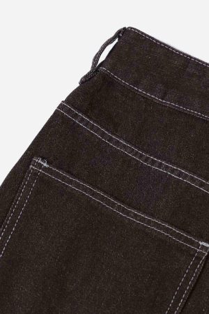 Concert Outfit American Patchwork Jeans