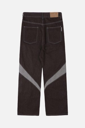 Concert Outfit American Patchwork Jeans