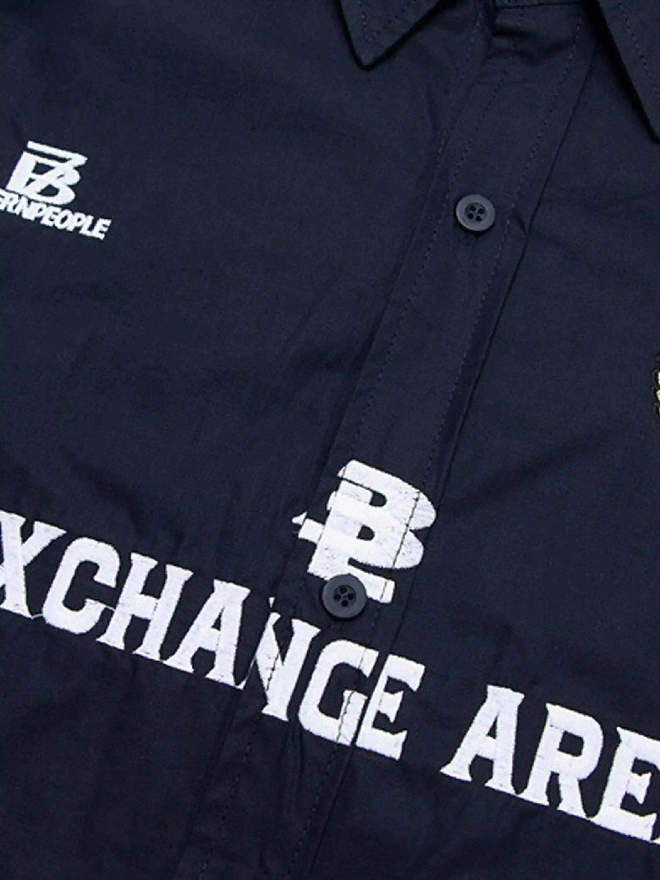 Concert Outfit American Retro College Style Lapel Long-Sleeved Shirt