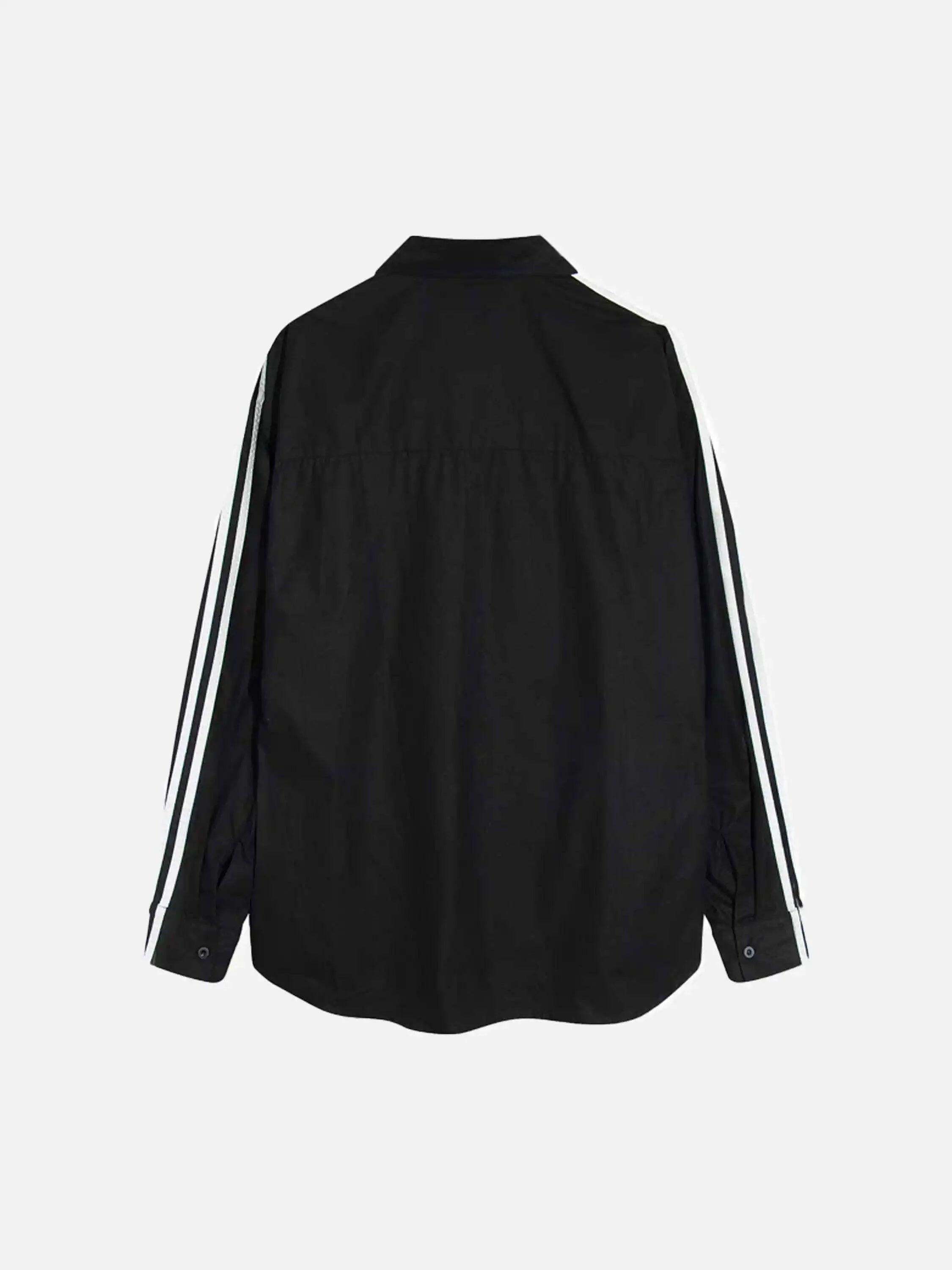 Concert Outfit American Retro College Style Lapel Long-Sleeved Shirt