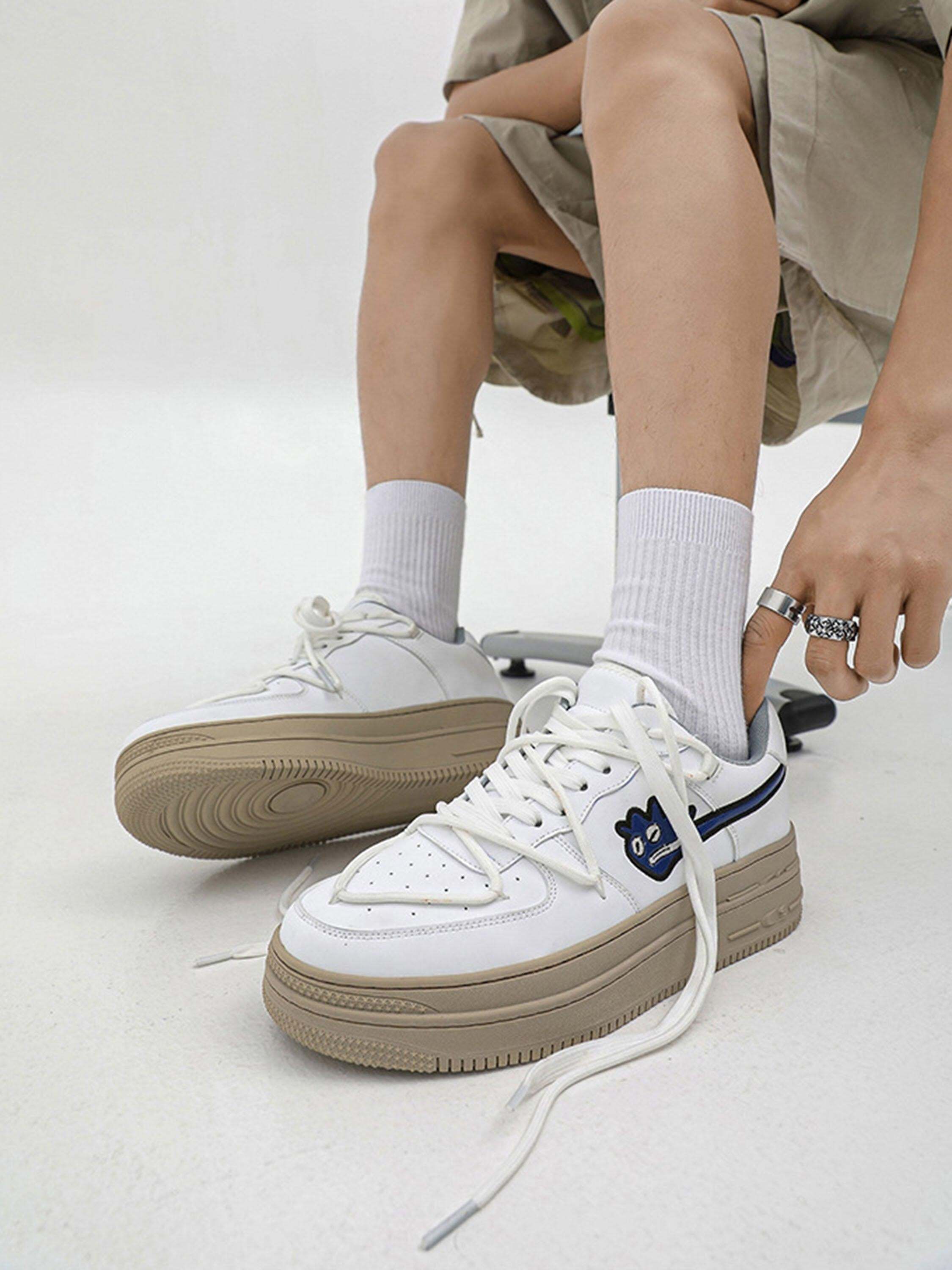 Concert Outfit American Retro Hip-Hop Monster Casual Shoes Board Shoes