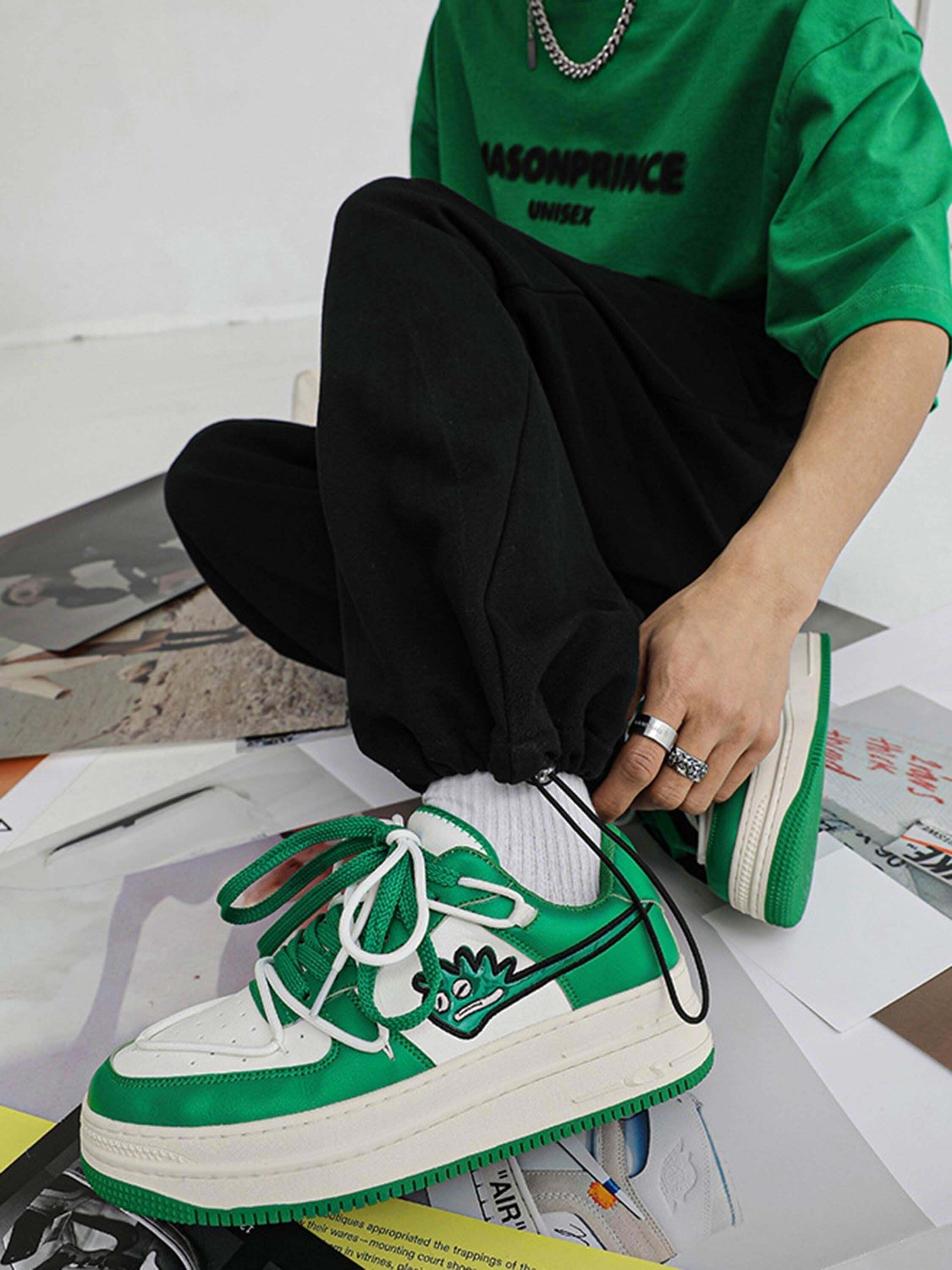 Concert Outfit American Retro Hip-Hop Monster Casual Shoes Board Shoes