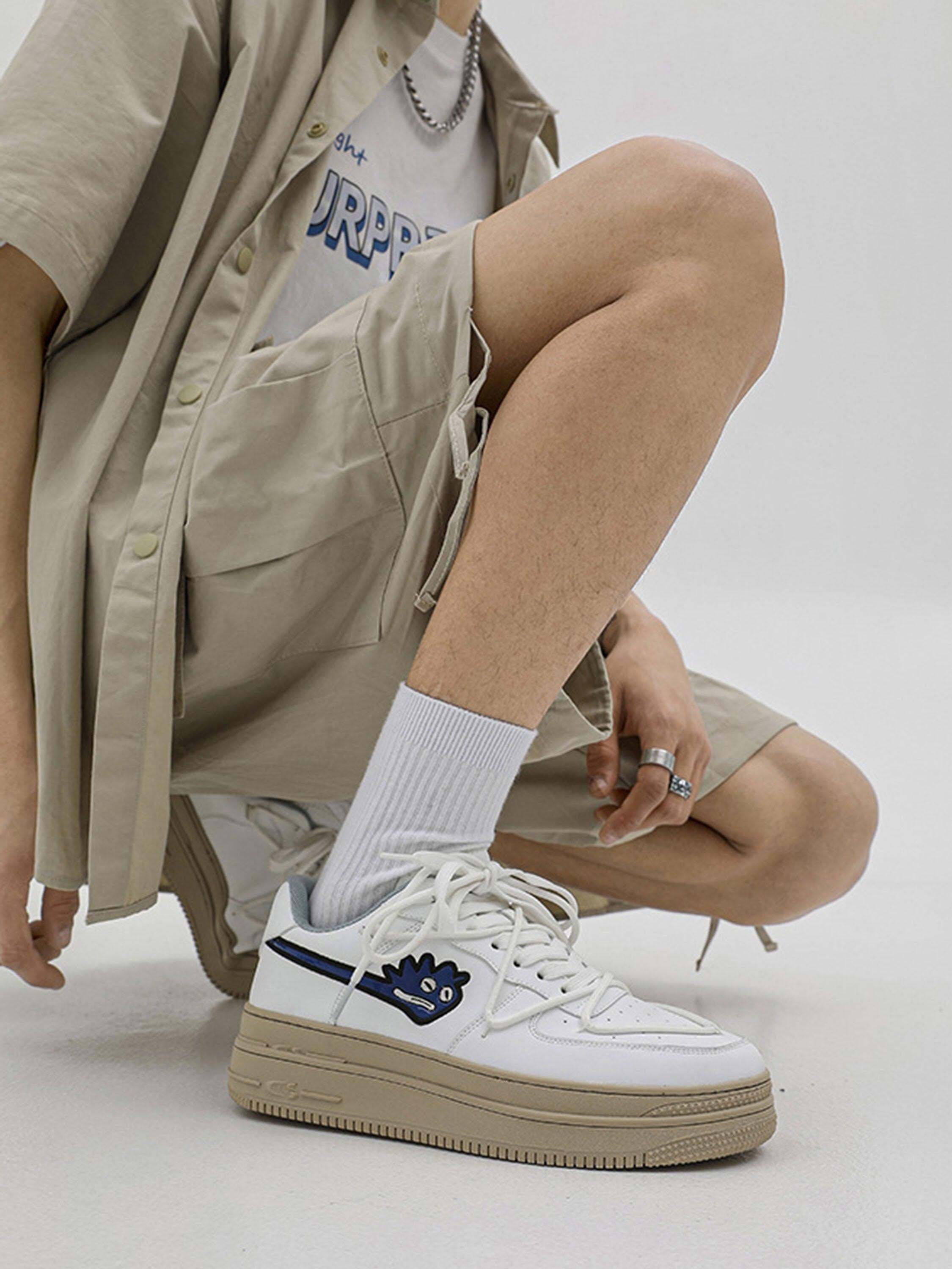 Concert Outfit American Retro Hip-Hop Monster Casual Shoes Board Shoes