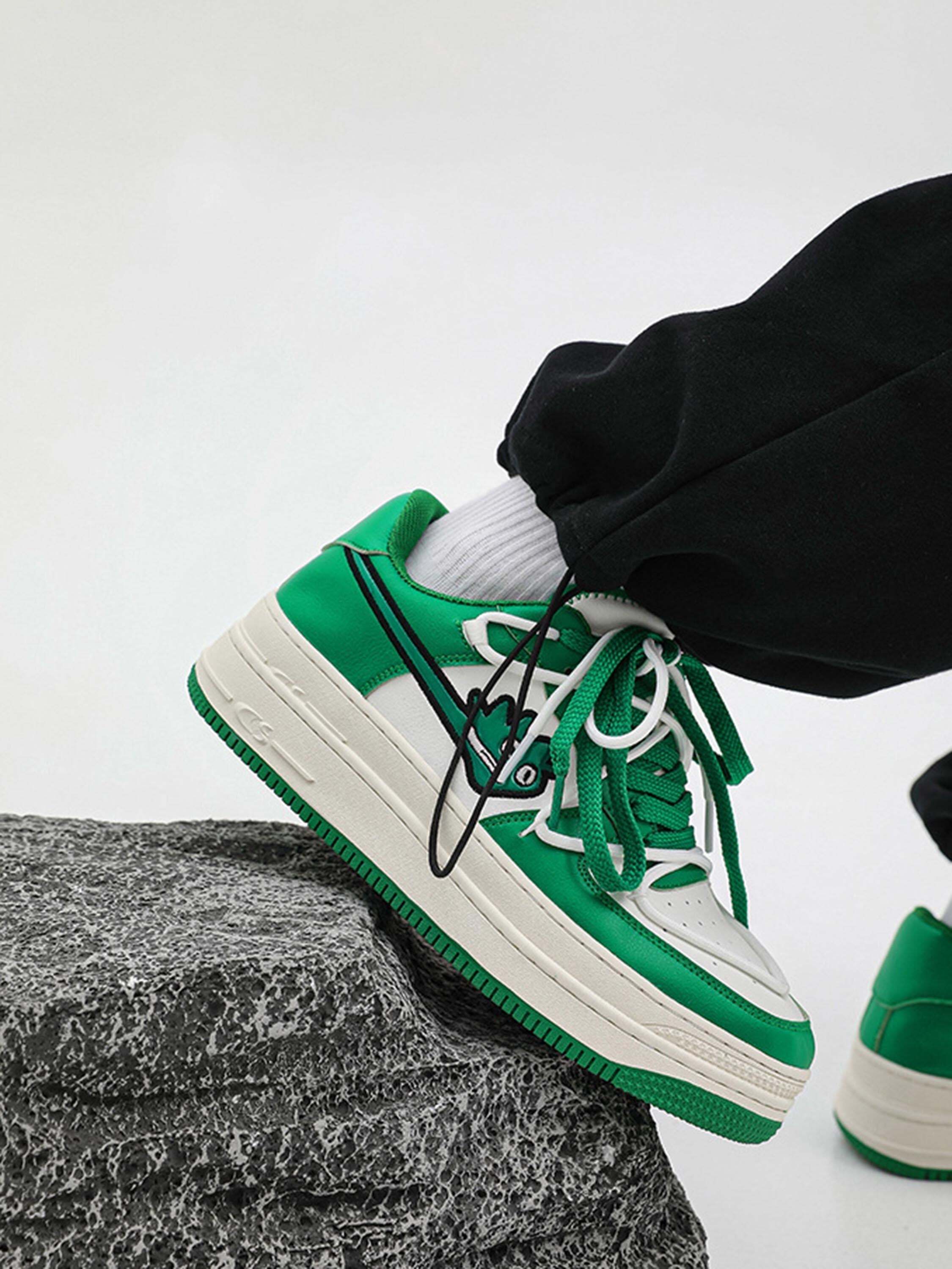 Concert Outfit American Retro Hip-Hop Monster Casual Shoes Board Shoes