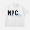 Concert Outfit American Retro Letter Embroidered Shirt