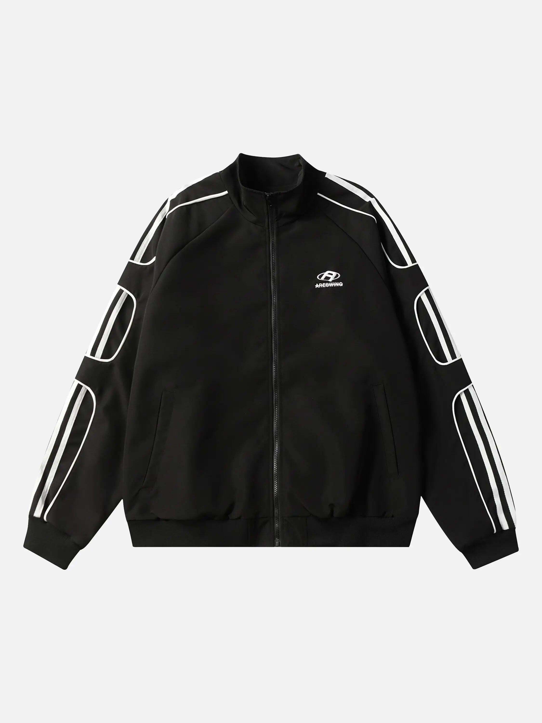 Concert Outfit American Retro Patchwork Sports Jacket