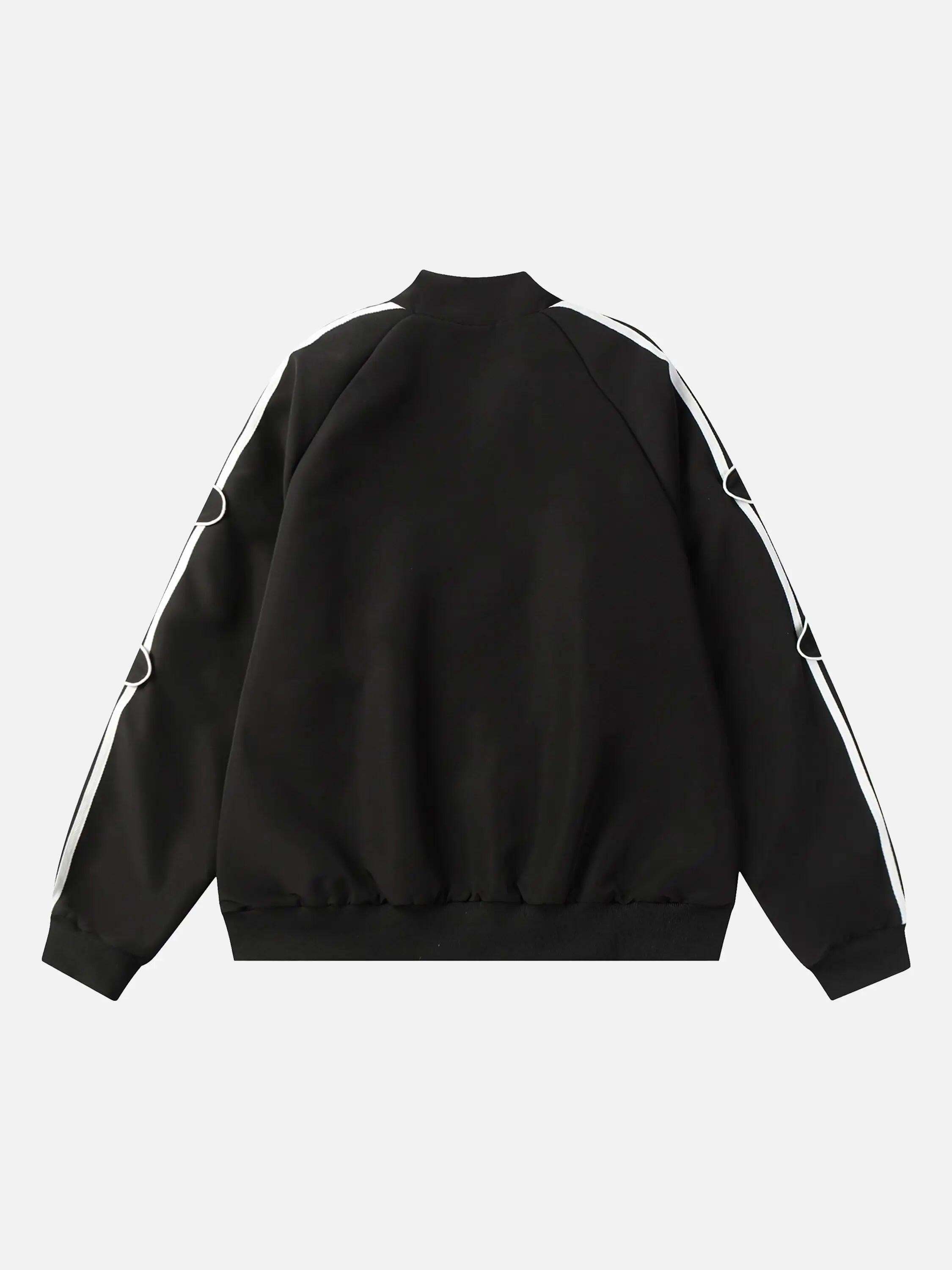 Concert Outfit American Retro Patchwork Sports Jacket