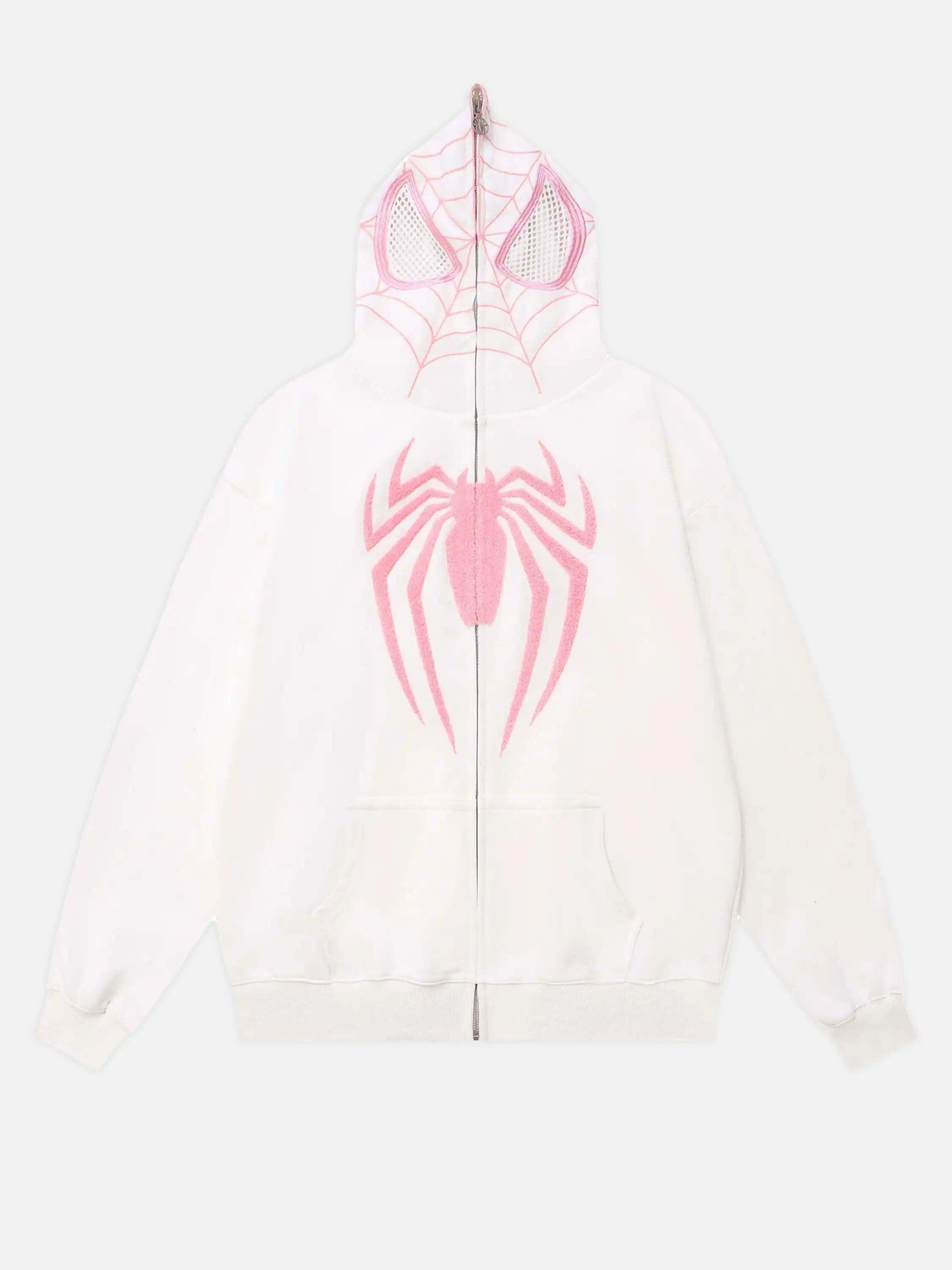 Concert Outfit American Spider Towel Embroidery Cardigan Hoodie