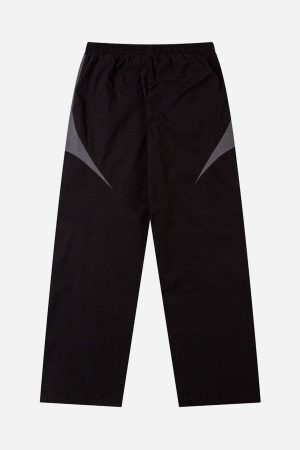 Concert Outfit American Street Fashion Splicing Design Casual Sports Pants