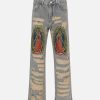 Concert Outfit American Street Ripped Jeans