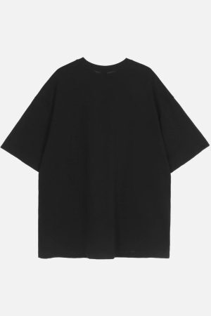 Concert Outfit American Tide Loose Print Round Neck T-Shirt