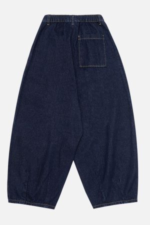 Concert Outfit Basic Tapered Baggy Jeans