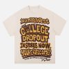 Concert Outfit Bear Letter Print Hip Hop Short Sleeve T-Shirt