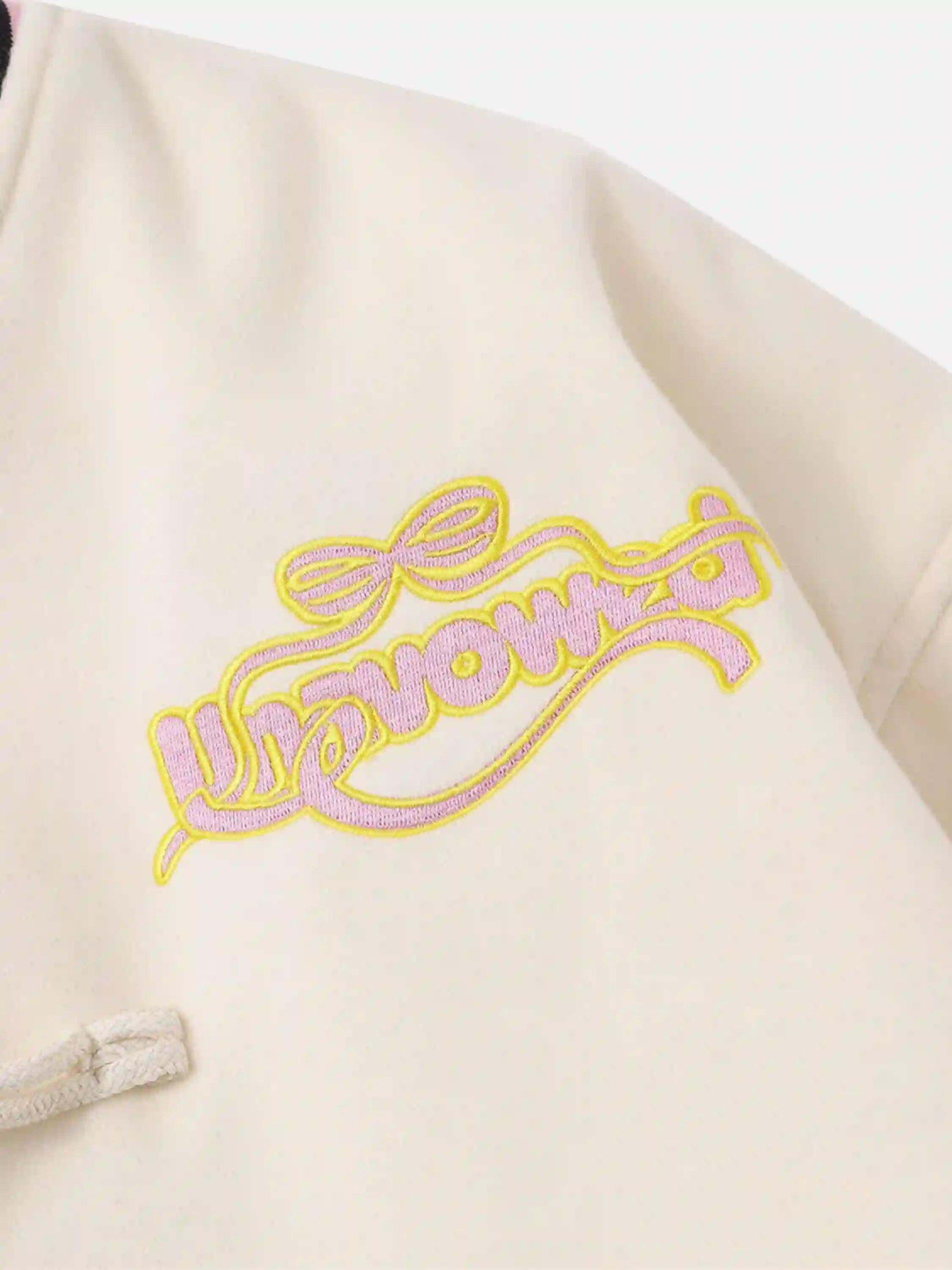 Concert Outfit Buttoned Star Embroidered Baseball Jacket