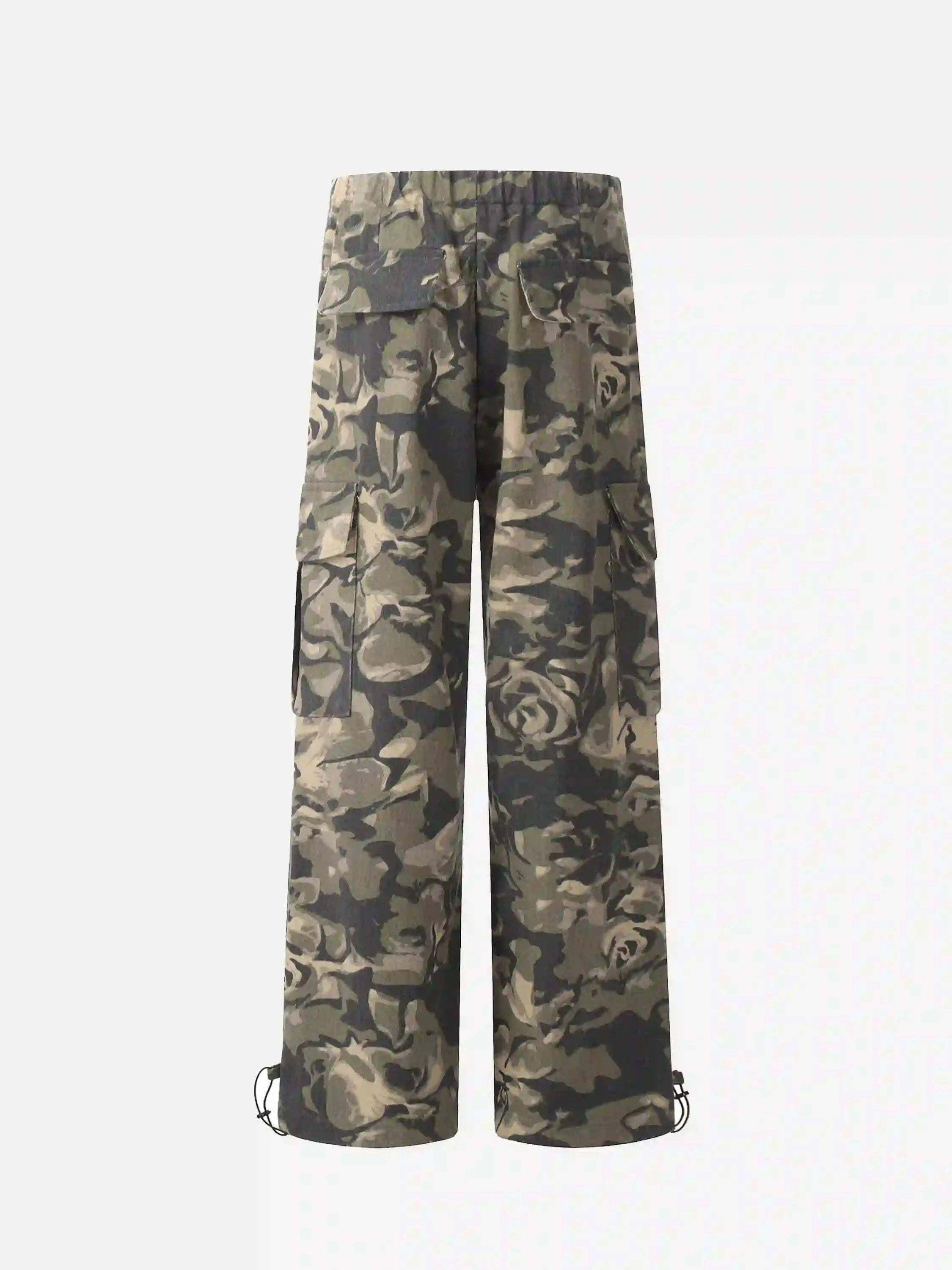 Concert Outfit Camouflage Multi-Pocket Work Pants