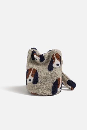 Concert Outfit Cartoon Dog Plush Bag
