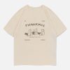 Concert Outfit Cartoon Fox Print Tee