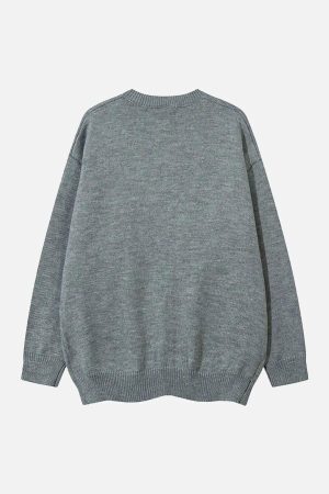 Concert Outfit Cartoon Pets Knitted Cardigan