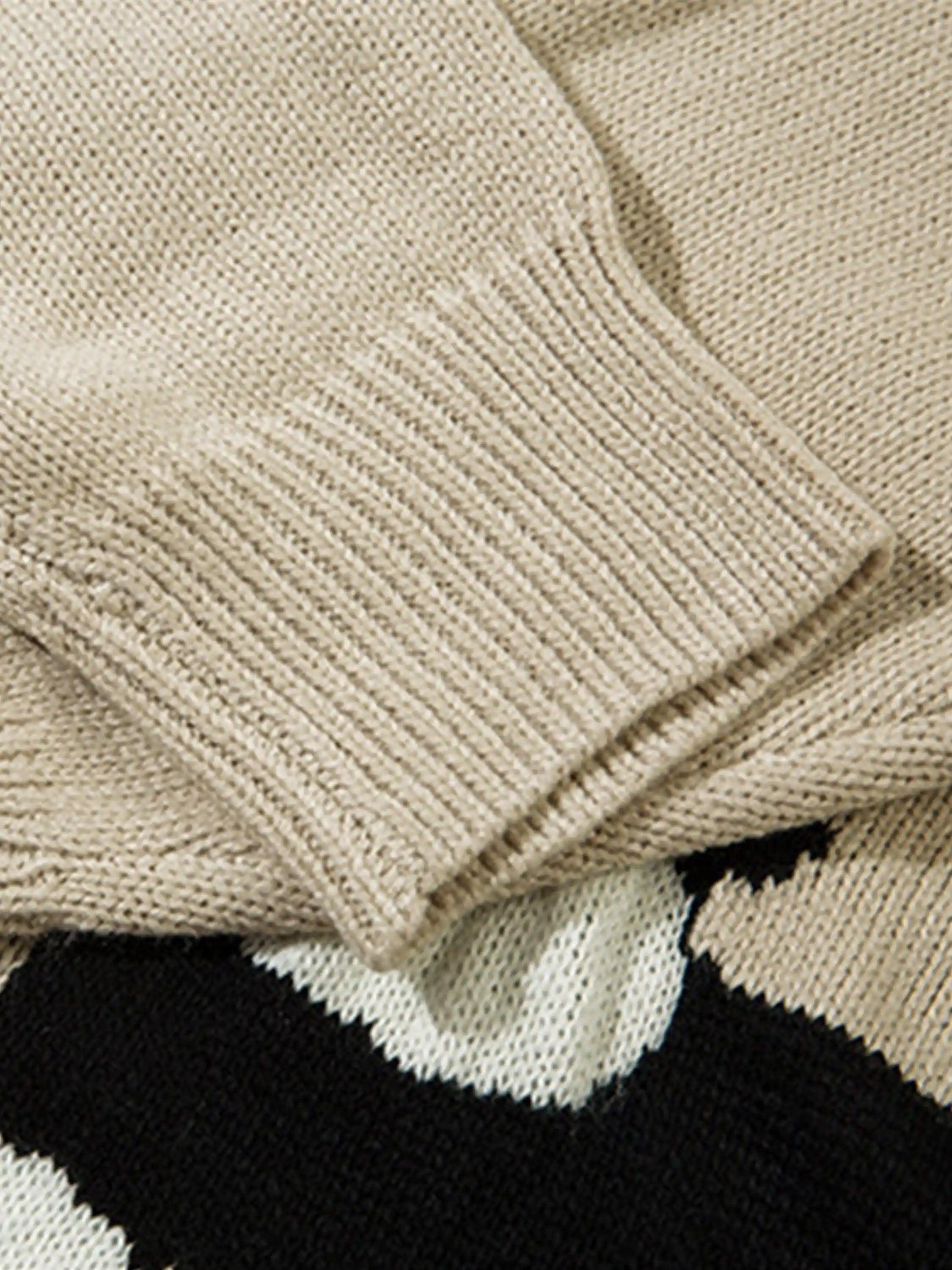 Concert Outfit Cartoon Pets Knitted Cardigan