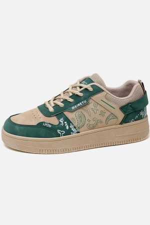 Concert Outfit Cashew Flower Print Men Shoes