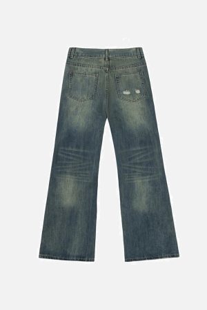 Concert Outfit Cat Graffiti Print Jeans