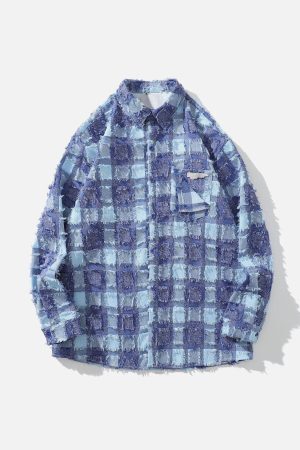 Concert Outfit Check Raw Long-Sleeved Shirt