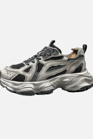 Concert Outfit Chunky Sole Breathable Running Sneakers