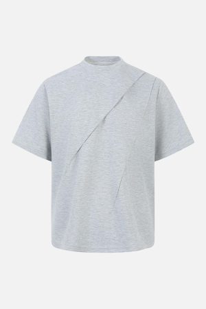 Concert Outfit Classic Tailoring Pleated T-Shirt