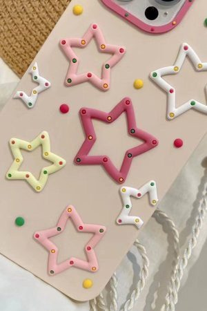 Concert Outfit Colourful Star Phone Case
