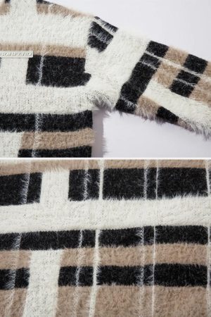 Concert Outfit Contrast Striped Sweater