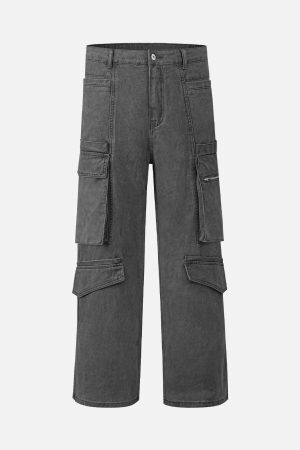 Concert Outfit Cotton Multi Pocket Cargo Pants