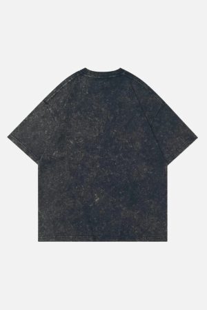 Concert Outfit Crack Letter Print Tee