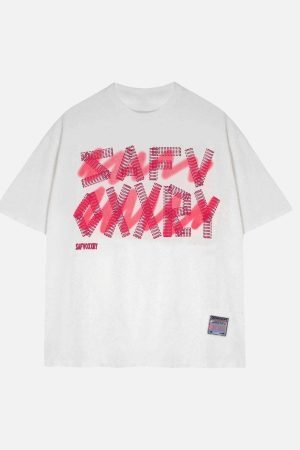 Concert Outfit Creative Alphabet Printed T-Shirt