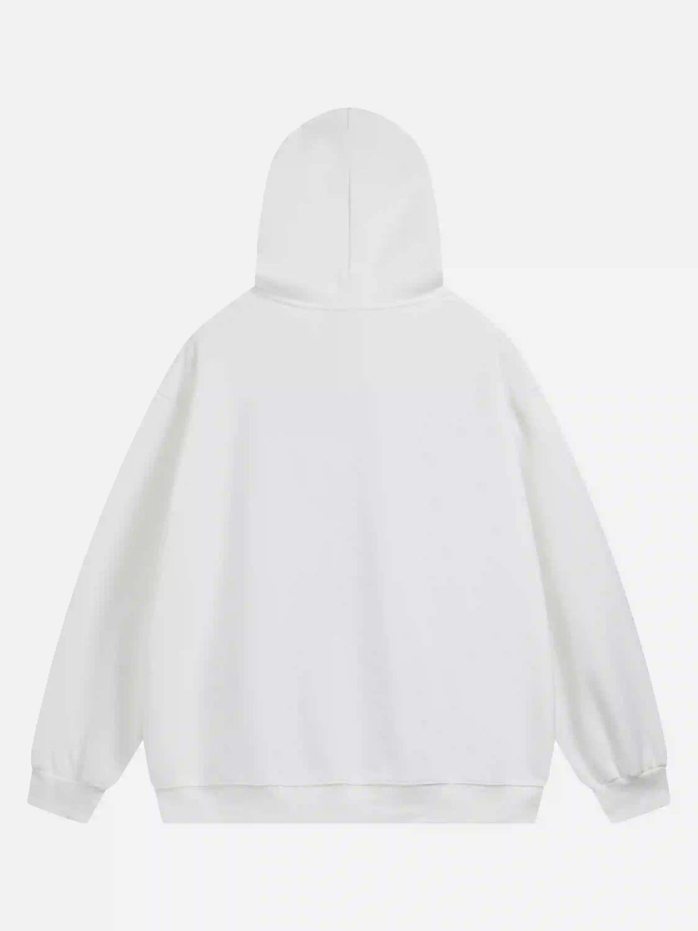 Concert Outfit Creative Handshake Print Hoodie