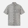 Concert Outfit Crochet Hollow Button-Up Shirt